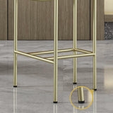 33.1" Modern Green Bar Stool Velvet Upholstered With Back Gold Legs