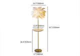 Pink Feather Gold Floor Lamp Unique Tree Standing Lamp