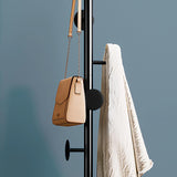 Coat Rack Brass Gold Round Hooks Entryway Freestanding Coat Hanger Marble Base