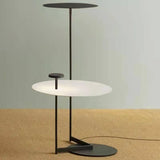 Modern Floor Lamp with Shelf Novelty Design Black Standing Lamp Foot Switch