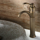 Fair Classic Single Handle Single Hole Vessel Sink Faucet for Bathroom Solid Brass