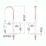 Modern Kitchen Faucet with Sprayer Brass Pull Down Faucets Chrome Single Hole 3-in-1