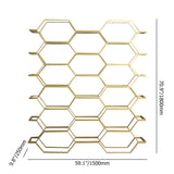 Creative Geometric Honeycomb Standard Metal Bookshelf