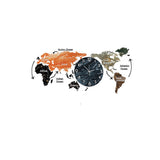 Modern Large World Map Wall Clock Home Decor Art