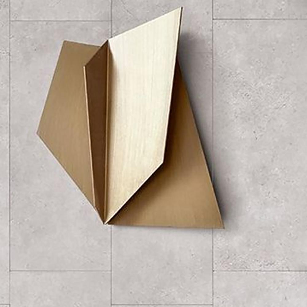 Irregular 3D Abstract Golden Wall Hanging Home Metal Wall Decoration