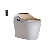 Modern Smart One-Piece 1.27 GPF Floor Mounted Elongated Toilet and Bidet with Seat