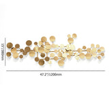 Geometric Gold Iron Wall Art for Modern Home Decor