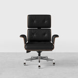 Modern Black Home Office Chair Upholstered Swivel Task Office Chair Height