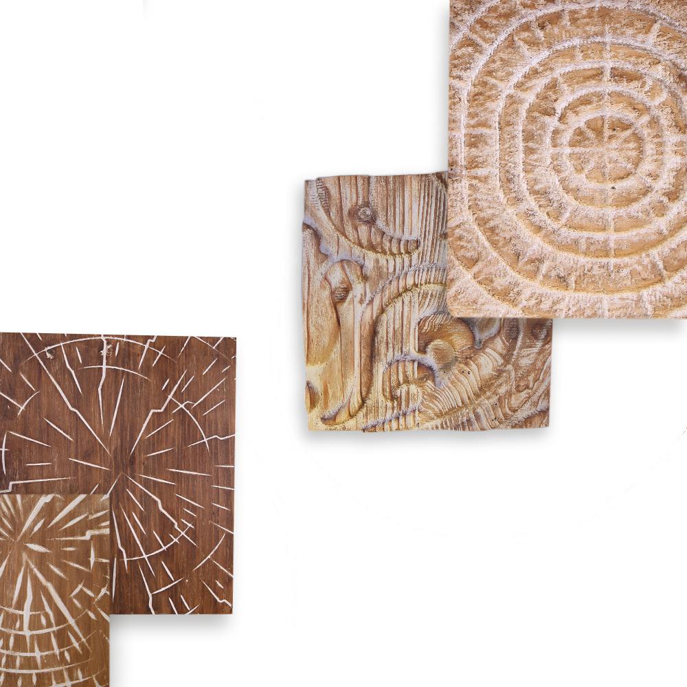 Farmhouse Wood Wall Decor Hanging Carved Home Bamboo Wall Art