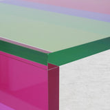 47.2" Modern Rectangular Coffee Table Acrylic