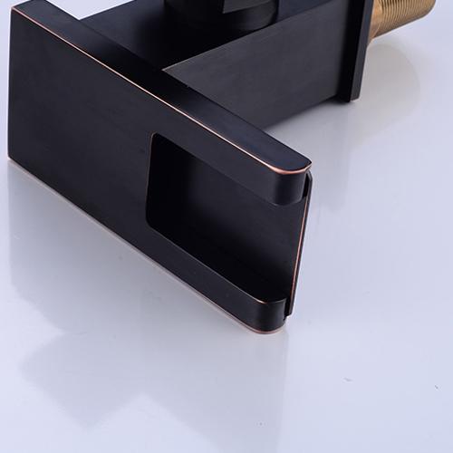 Jess Modern LED Waterfall Single Handle Brass Faucet Single Hole for Bathroom Sinks Antique Black