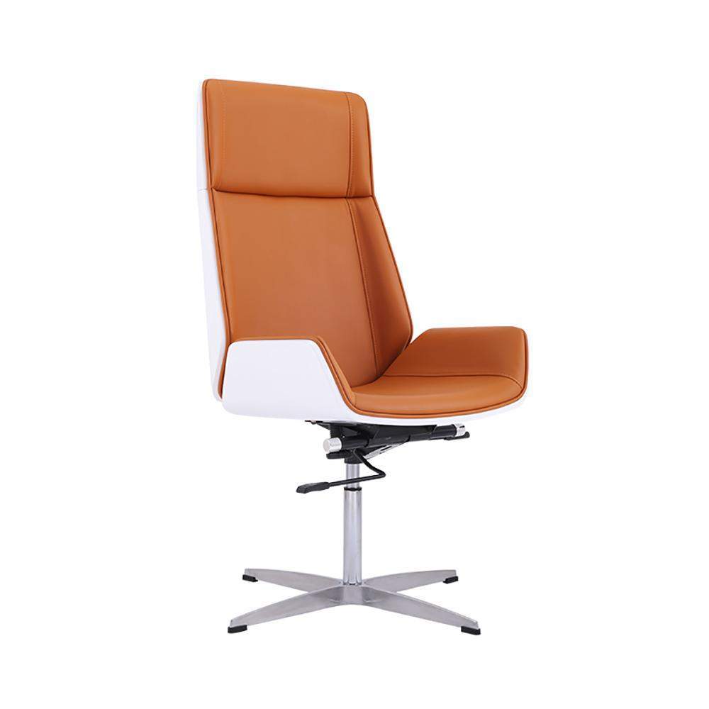 Faux Leather Office Chair Desk Chair with Wheels & Adjustable Height-Furniture,Office Chairs,Office Furniture