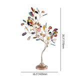 Modern 6-Light Agate Tree Table Lamp with On / Off Switch