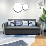 82" Full Sleeper Sofa Upholstered Convertible Sofa Bed with Storage