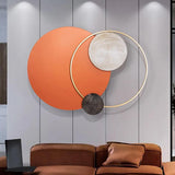 Modern Geometric Circles Wall Decor Creative Metal Home Wall Art