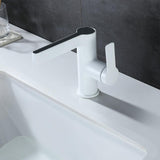 Modern Black Single Hole Bathroom Sink Faucet Intelligence Temperature Digital Display