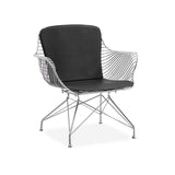 Postmodern Dark Gray PU Leather Side Chair Accent Chair with Geometric Base-Richsoul-Chairs & Recliners,Furniture,Living Room Furniture