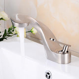 Modern Creative Bathroom Sink Faucet Single Handle One-Hole Sink Faucet Brass