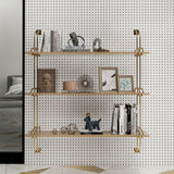 3-Tier Luxury Floating Shelves Wooden Wall Shelf Wall Mounted Shelves