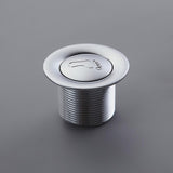 Modern Solid Brass Round Tip Toe Tub Drain without Overflow in Polished Chrome