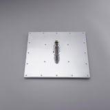 Modern Ceiling Mounted LED 12" Rain Shower System with Handheld Shower & 6 Body Sprays
