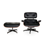 2-Pieces Walnut Swivel Recliner with Ottoman Lounge Chair Set-Richsoul-Chairs & Recliners,Furniture,Living Room Furniture