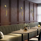 Modern Armed Wall Sconce 1-Light Brass Wall Light Indoor Wall Lighting