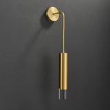 Modern Armed Wall Sconce 1-Light Brass Wall Light Indoor Wall Lighting
