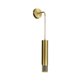 Modern Armed Wall Sconce 1-Light Brass Wall Light Indoor Wall Lighting