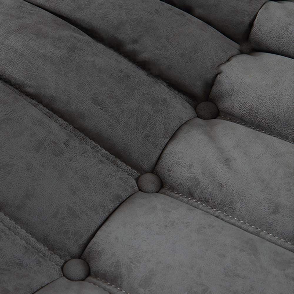 Minimalist Creative Beige Reclining Accent Chair of Leathe-Aire-Chairs & Recliners,Furniture,Living Room Furniture