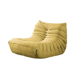 Minimalist Creative Beige Reclining Accent Chair of Leathe-Aire-Chairs & Recliners,Furniture,Living Room Furniture