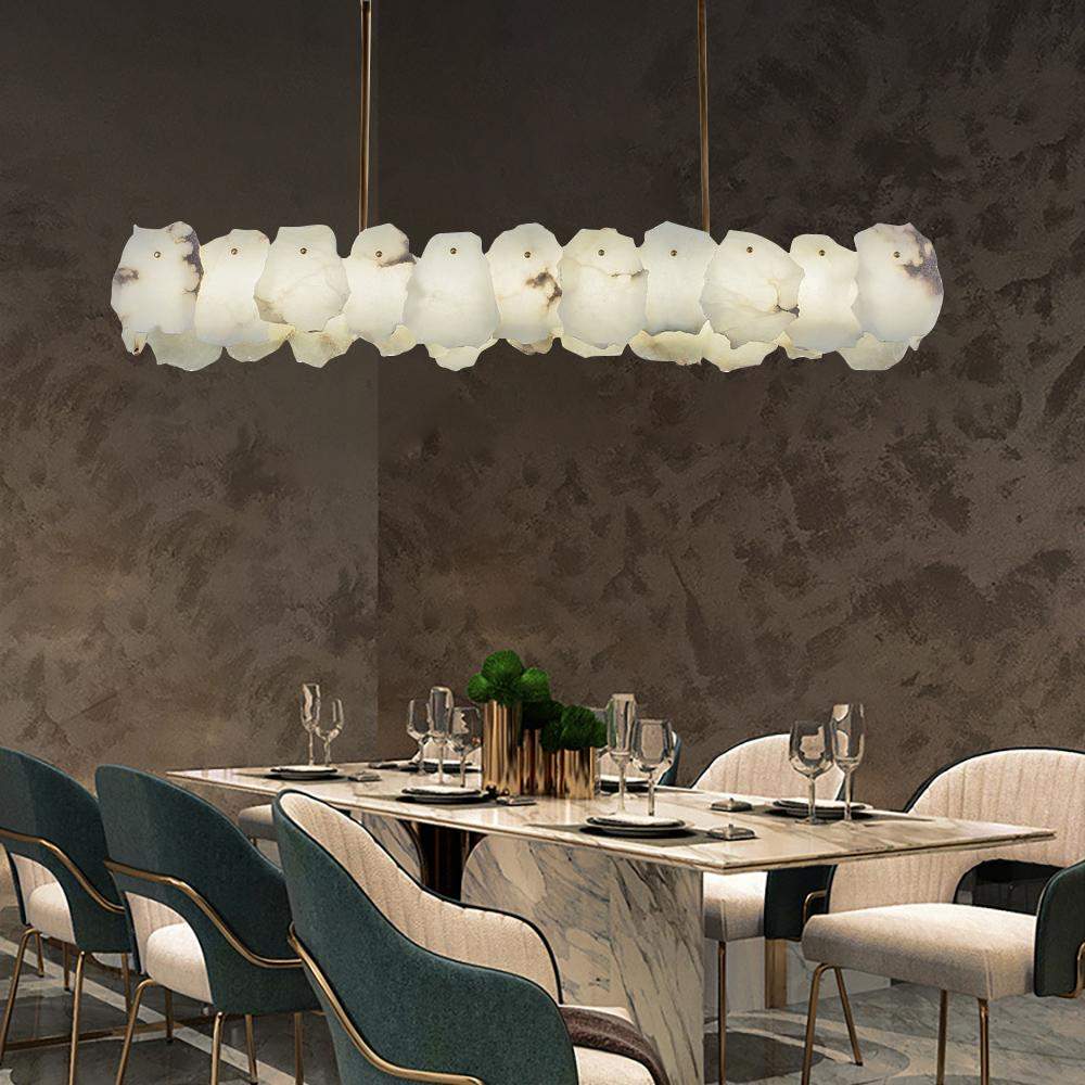 Postmodern Faux Marble LED Kitchen Island Light with Adjustable Height-Richsoul-Ceiling Lights,Island Lights,Lighting
