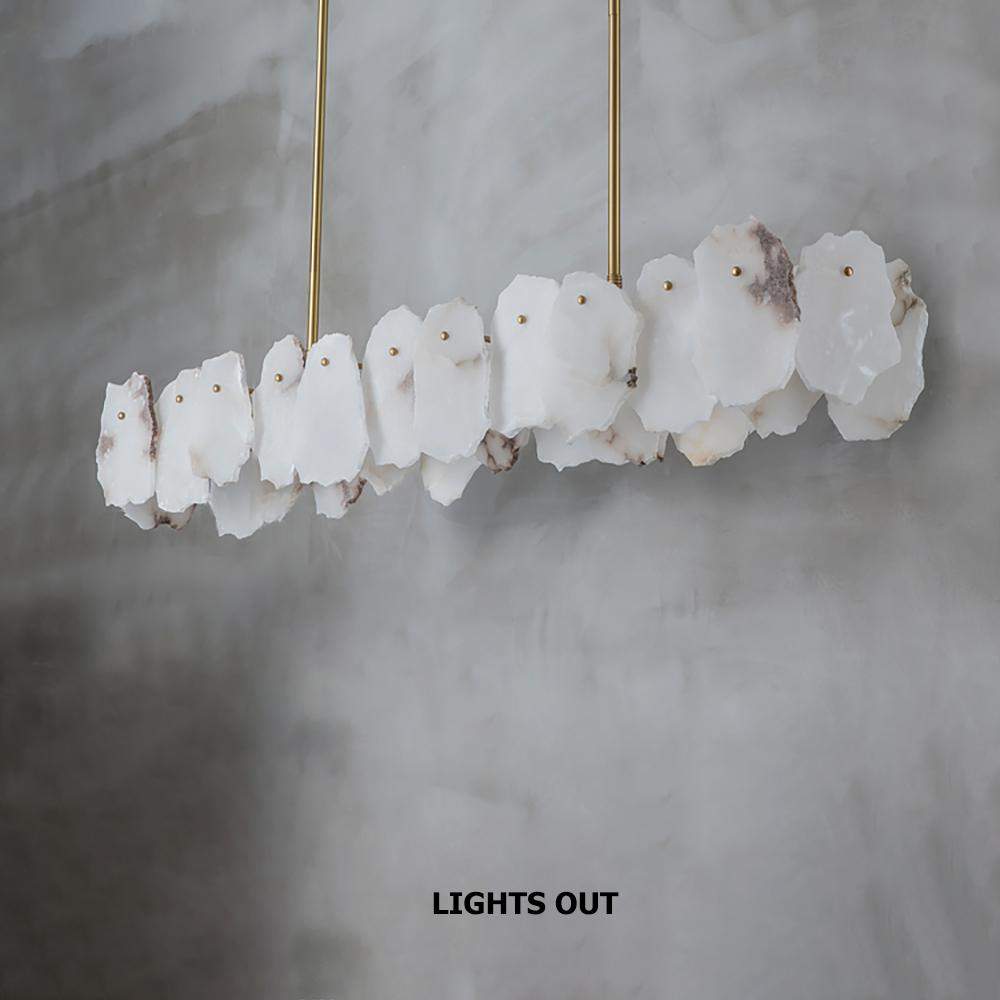 Postmodern Faux Marble LED Kitchen Island Light with Adjustable Height-Richsoul-Ceiling Lights,Island Lights,Lighting