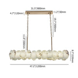 Postmodern Faux Marble LED Kitchen Island Light with Adjustable Height-Richsoul-Ceiling Lights,Island Lights,Lighting