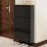 Modern Steel Slim Narrow Shoe Storage Cabinets Wall Mounted Black/White
