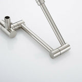 Modern Single Wall-mounted Retractable Faucet Cold Only with Dual Swing Joints