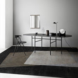 5' x 8' Designer Modern Style Rectangular Black Geometric and Physics Area Rug
