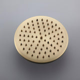 Classic Exposed Antique Brass Two Handle Round Rainshower Shower Fixture Solid Brass