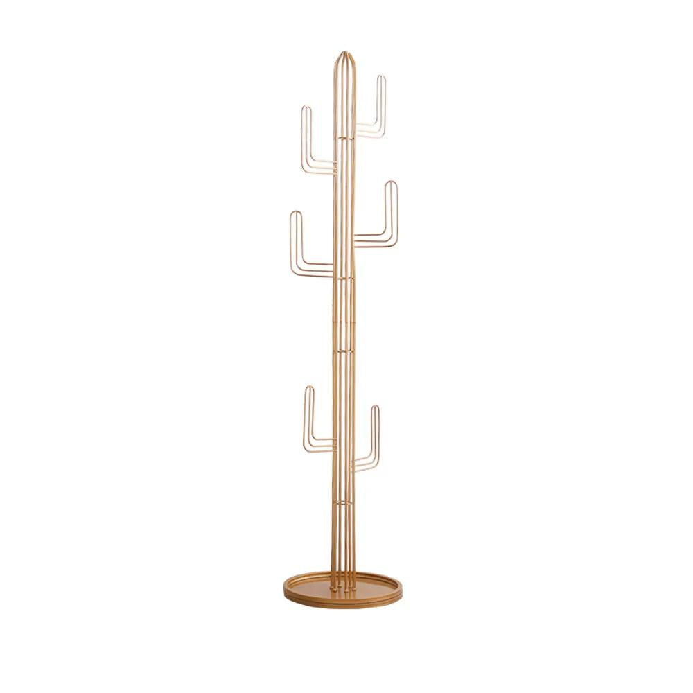 70.9" Clothing Rack Bedroom Entryway Coat Rack Freestanding Cactus Hall Tree in Green