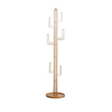 70.9" Clothing Rack Bedroom Entryway Coat Rack Freestanding Cactus Hall Tree in Green
