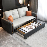 77" Contemporary Full Sleeper Sofa Bed Convertible Sofa with Storage