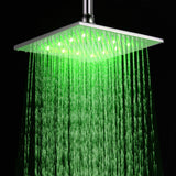 10 Inch Modern Stylish Square Brushed Nickel Rain Shower Head Solid Brass