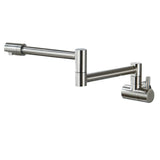 Modern Single Wall-mounted Retractable Faucet Cold Only with Dual Swing Joints