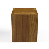 2 Pieces Rustic Round & Rectangle Teak Wood Outdoor Coffee Table Set in Natural