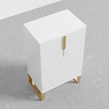 Aro Black Shoe Storage 18 Pairs Shoes Cabinet in Gold