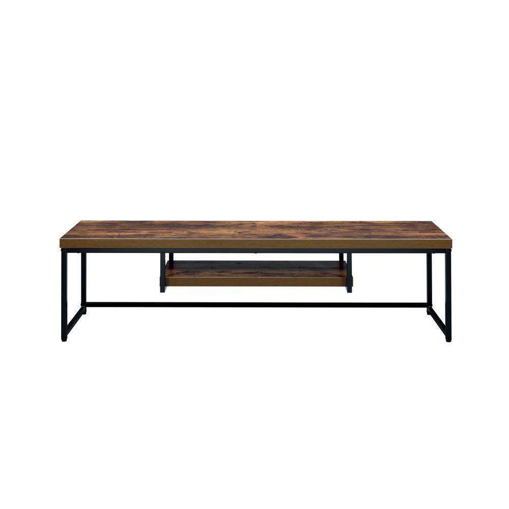 Industrial Bob TV Stand in Weathered Oak & Black-TV Stand