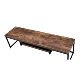 Industrial Bob TV Stand in Weathered Oak & Black-TV Stand