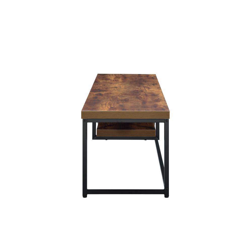 Industrial Bob TV Stand in Weathered Oak & Black-TV Stand