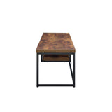 Industrial Bob TV Stand in Weathered Oak & Black-TV Stand