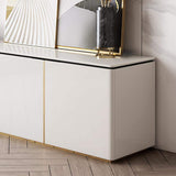 Modern White Rectangular TV Stand with Drawers & Doors for TVs Up To 70"-Richsoul-Furniture,Living Room Furniture,TV Stands